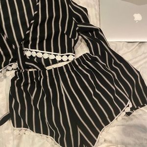 Cute set shorts and long sleeve